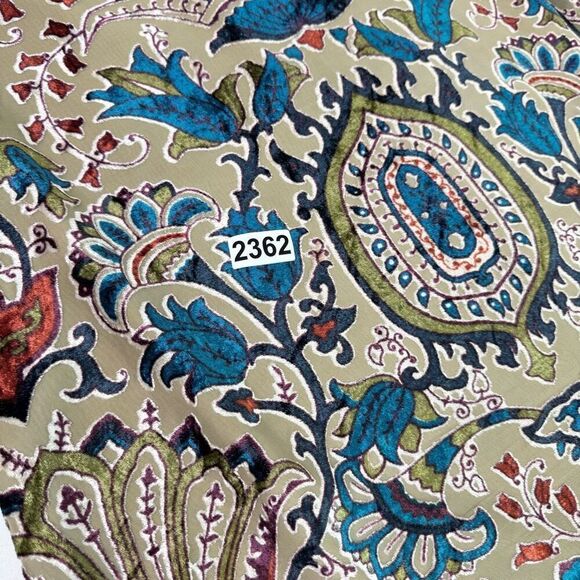 Feathers by Tolani Dress Womens Medium Velvet Burnout Tunc Anthro Boho Floral - Picture 8 of 9